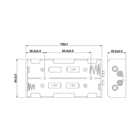 BH C 4xD Passive holder Nero - Foto 1